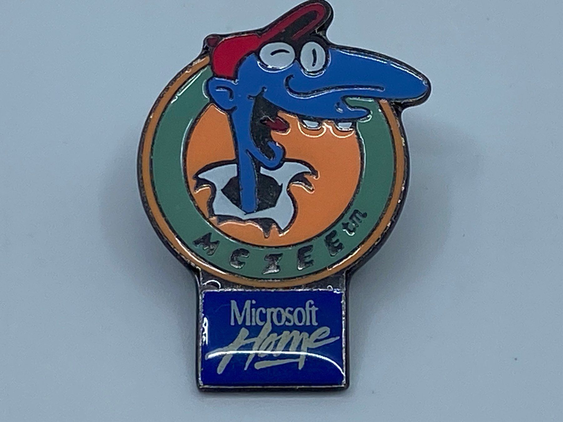 Placchette & Badge: Vintage Microsoft Home McZee Pin, 90er Jahre – Nuovo e nell'imballaggio originale da Langwiesen venduto da Restposten-24