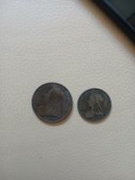 Pièces de collection : Victoria, lot de 2 anciennes pièces