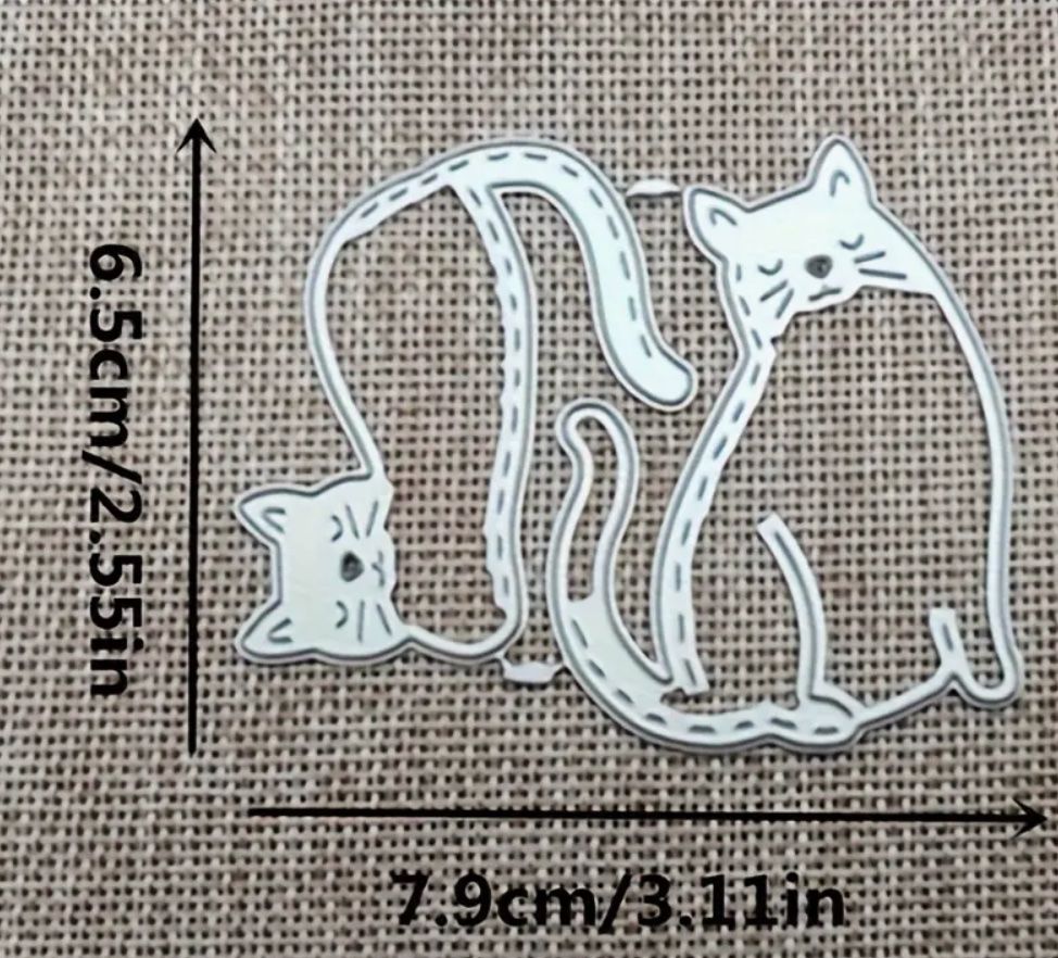 Sciablone: 2 Katzen   - Stanzschablone – Nuovo e nell'imballaggio originale da Frenkendorf venduto da jazzplatten 1
