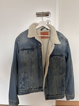 Veste en jean Levi Strauss fourrée bleu taille M