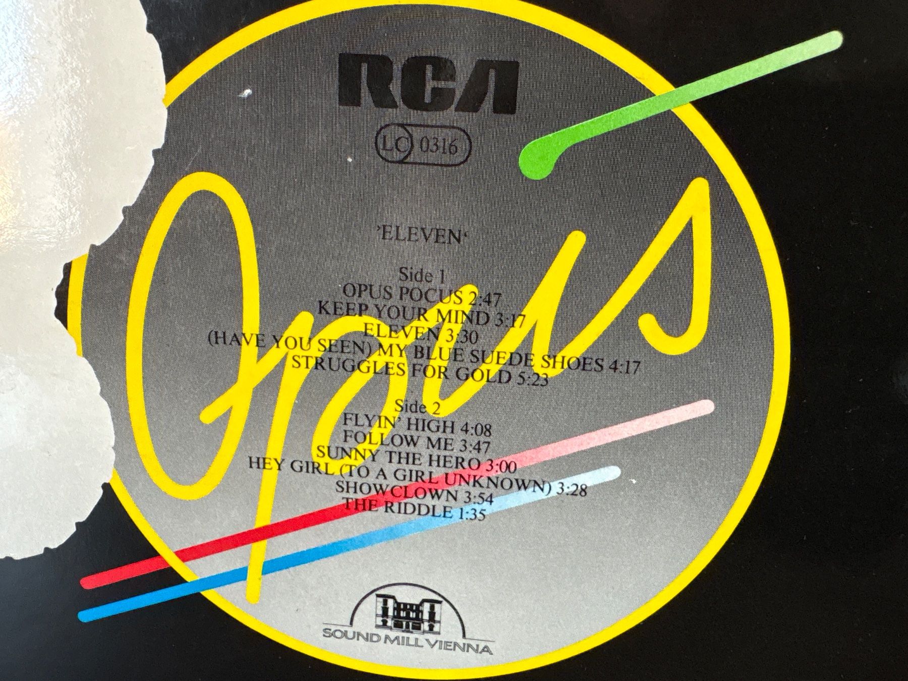 Vinyles: Opus - ELEVEN - Schallplatte - RCA - 1982 – D'occasion à Andwil SG par Rainboli 2