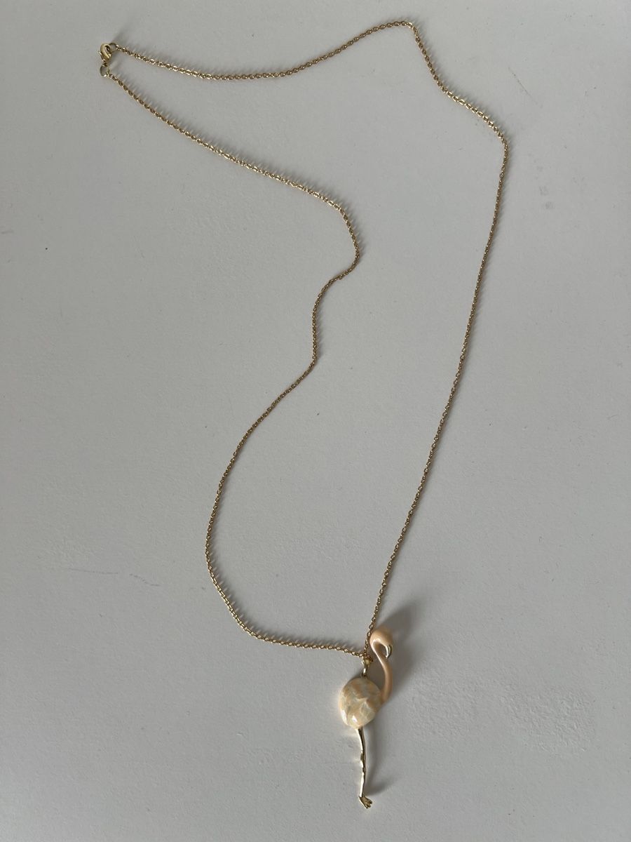 Catenine: Schöne Kette Flamingo – Nuovo (secondo la descrizione) da Wetzikon ZH venduto da yirenai 3