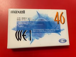 MAXELL WE-I 46 seltene Audio Kassette im Originalzustand!