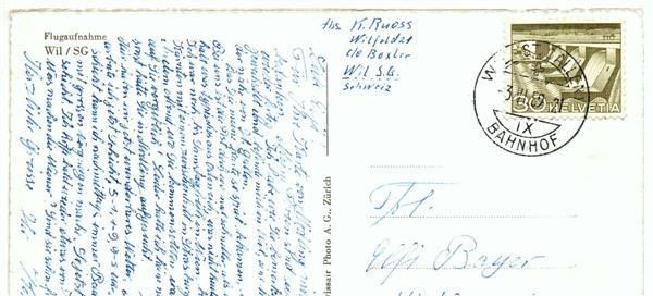 Cartoline postali: WIL SG Flugaufnahme – Usato da Jona venduto da philajona 2