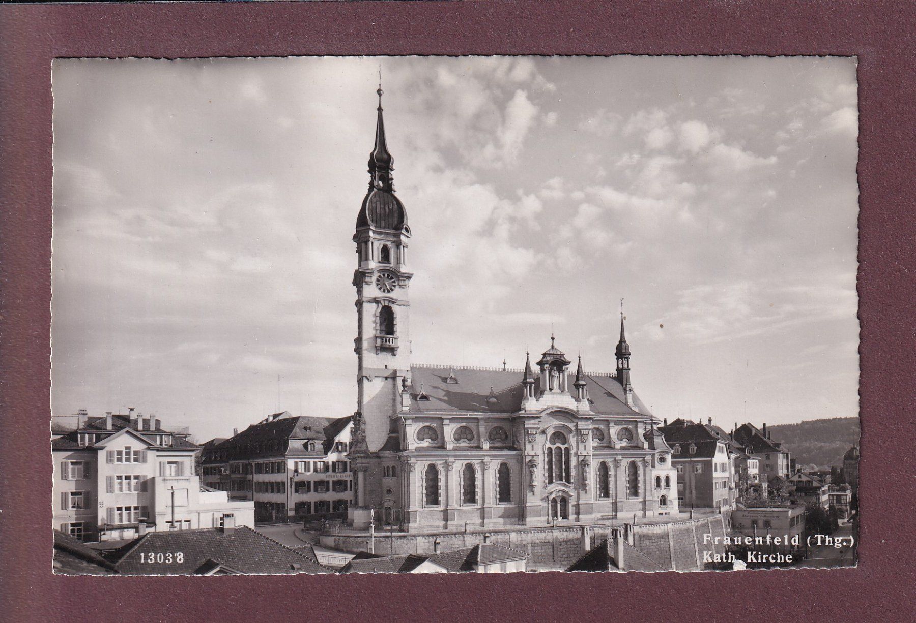 Cartoline postali: FRAUENFELD - Kirche - Feldpost – Usato da Pully venduto da nicecards