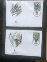 WWF Vietnam 1987 Satz Kleideraffe Schopfgibbon Ersttagsbrief