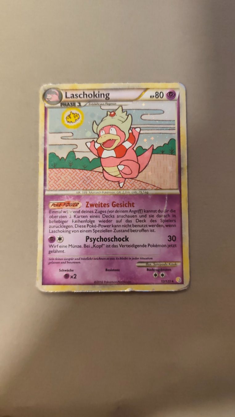 Pokémon Sammelbilder & Trading cards: Laschoking / Slowking Holo HGSS – Gebraucht aus Kehrsatz von Riyouu