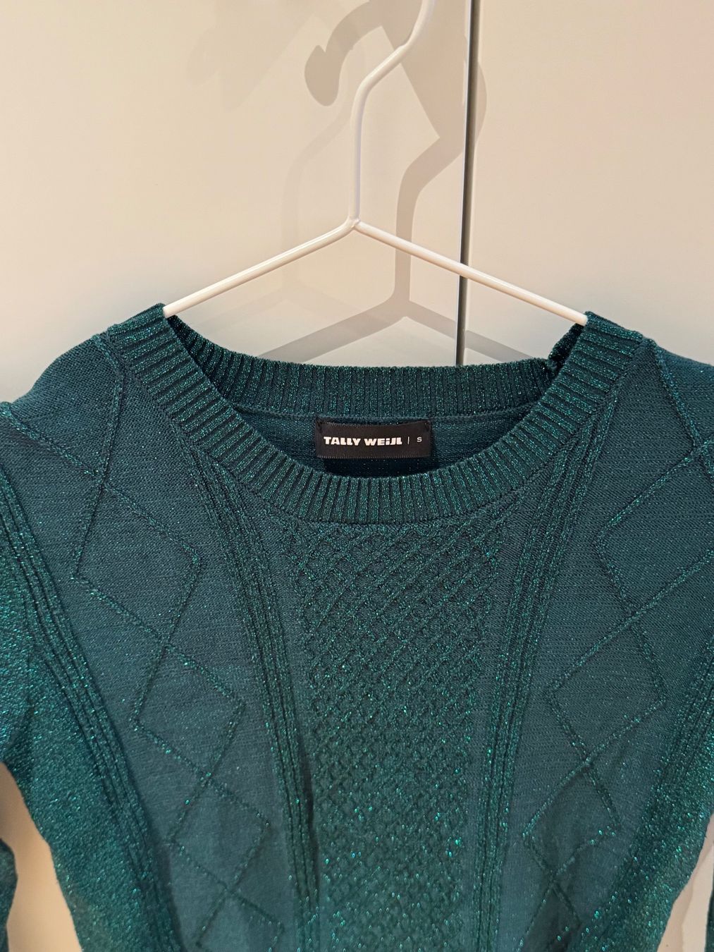 Maglioni & Felpe: Dunkelgrüner Pullover mit Glitzerfaden von Tally Weijl – Usato da Zürich venduto da Le_juste_brix 1