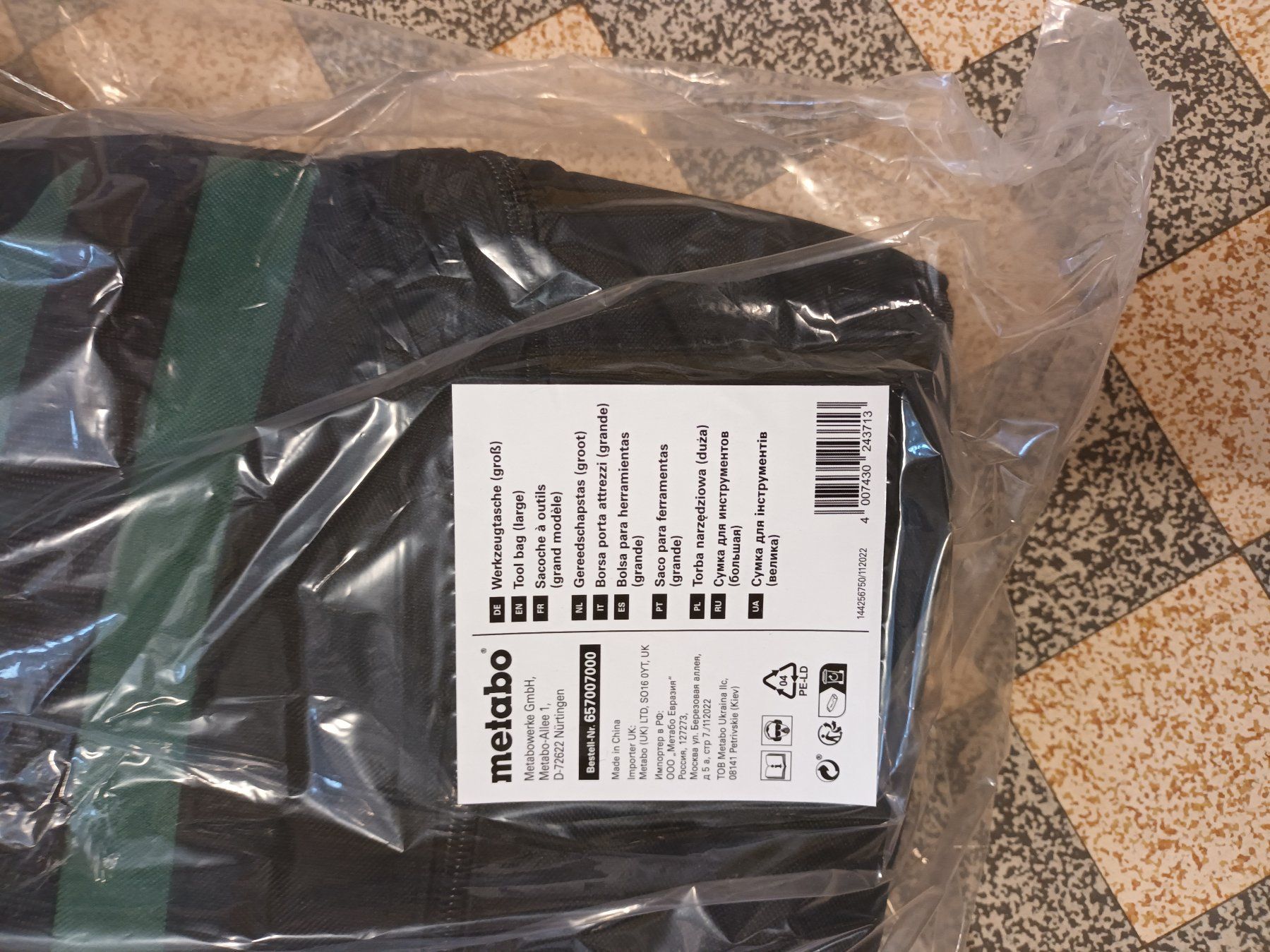 Metabo Tutti gli attrezzi: Metabo Werkzeugtasche gross – Nuovo e nell'imballaggio originale da Fislisbach venduto da Kett 2