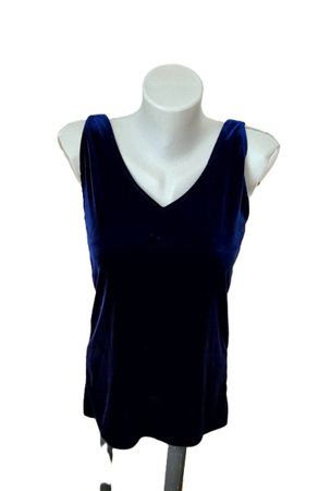 Nachblau Top LAWRENCE GREY Gr. XS trendy Samt