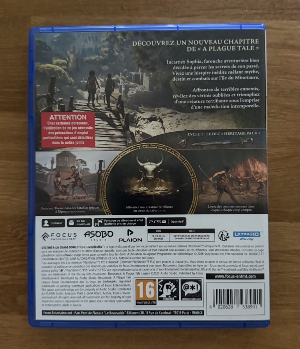 Jeux: Resonance: A Plague Tale Legacy PS5 – D'occasion à Adlikon b.Regensdf par mar_bg9h 1