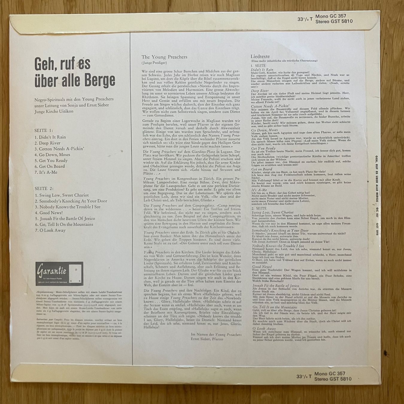 Schallplatten: 2 Schallplatten Jesus Christ Superstar und Ernst Sieber – Gebraucht aus Schlieren von mvm01 1