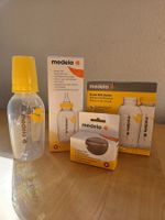 Medela Muttermilchflaschen 250ml + 2 Ersatzsauger, neu