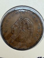 Pièce Mexique 50 Centavos 1956 état de conservation bon