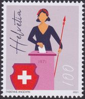 2021, Nr.1812 Einzelmarke (Frauen) postfrisch **. FW!