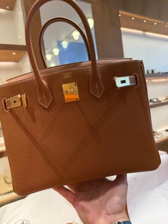 Hermès Birkin 30 Togo Gold 2026 jamais porté