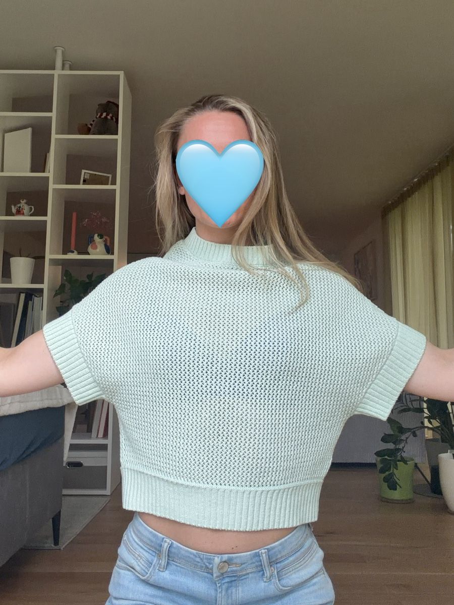 Maglioni & Felpe: MINTGRÜNER HERZEN’S ANGELEGENHEIT STRICKPULLOVER – Usato da Zürich venduto da dbu_s8p2 1