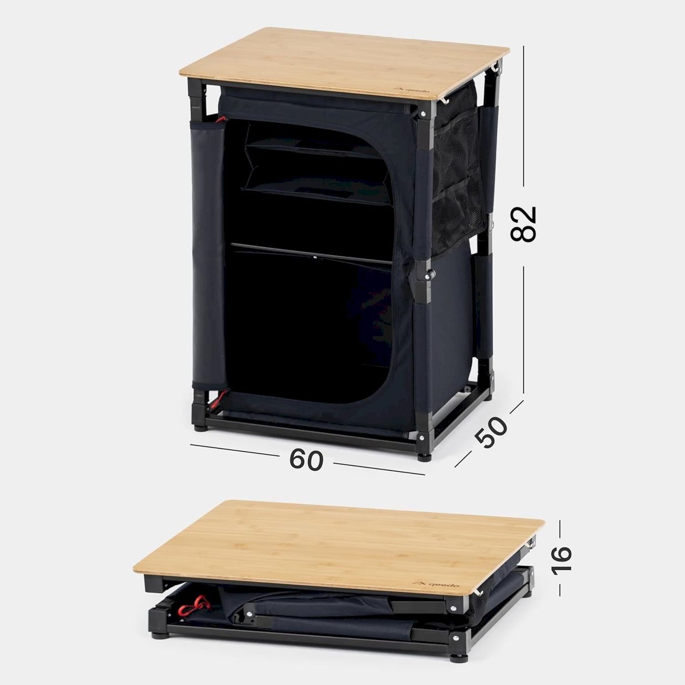 Mobili da campeggio: qeedo Quick Sammy mobiler CampingSchrank – Nuovo e nell'imballaggio originale da Bottighofen venduto da zaap 1