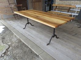 Beizentisch Nussbaum 210cm