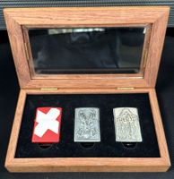 ZIPPO SAMMLER SET 3-FEUERZEUGE IN HOLZBOX