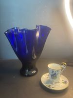 Fazzoletto Blumenvase Murano Design 50-60er, Handarbeit