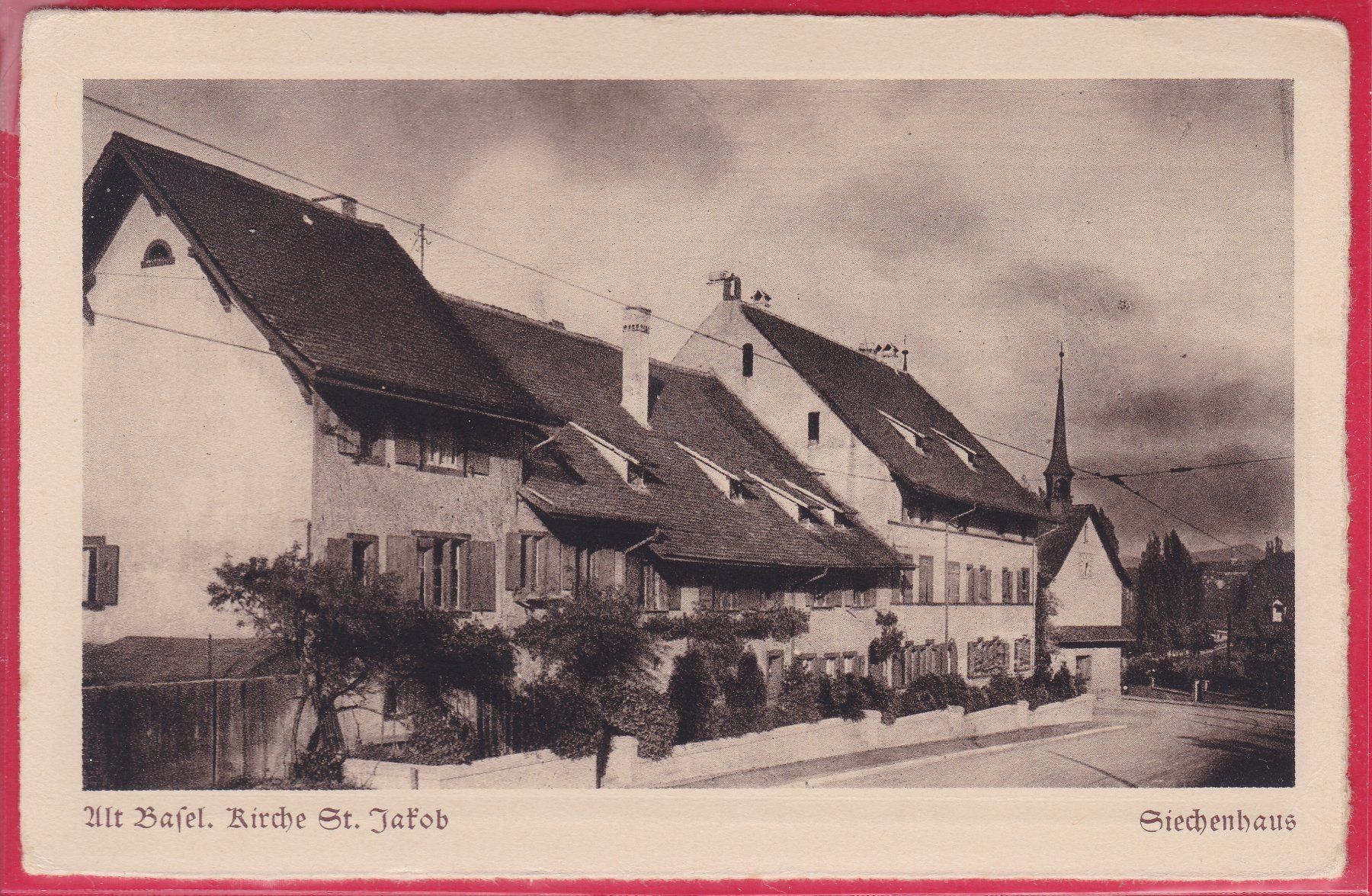 Cartoline postali: ALT BASEL, KIRCHE ST. JAKOB – Usato da Oberrieden venduto da Gebirgsstelze