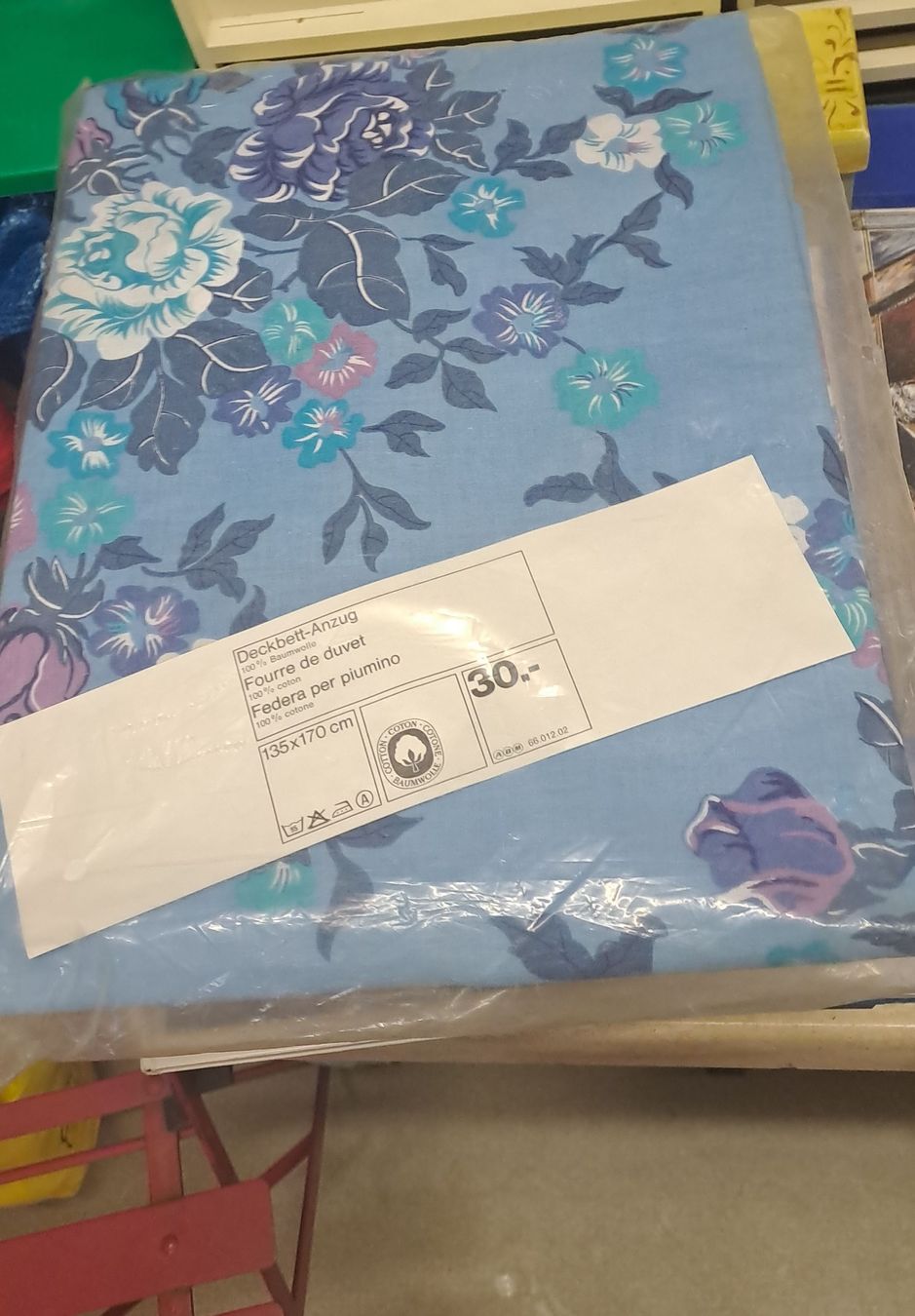 Biancheria da letto: Bettanzug 135x170cm Blumenmuster neu – Nuovo (secondo la descrizione) da Zürich venduto da Schoebi19