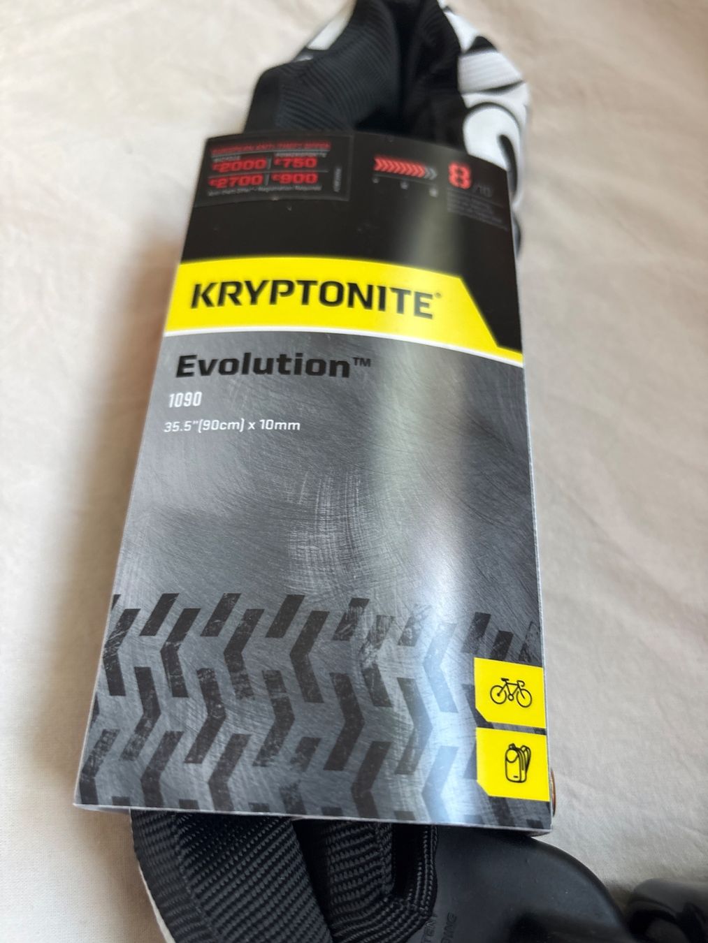 Schlösser: Kryptonite Evolution 10mm Kettenschloss 90cm - TOP Sicher... – Neu und originalverpackt aus Steffisburg von sal_rs6n 1