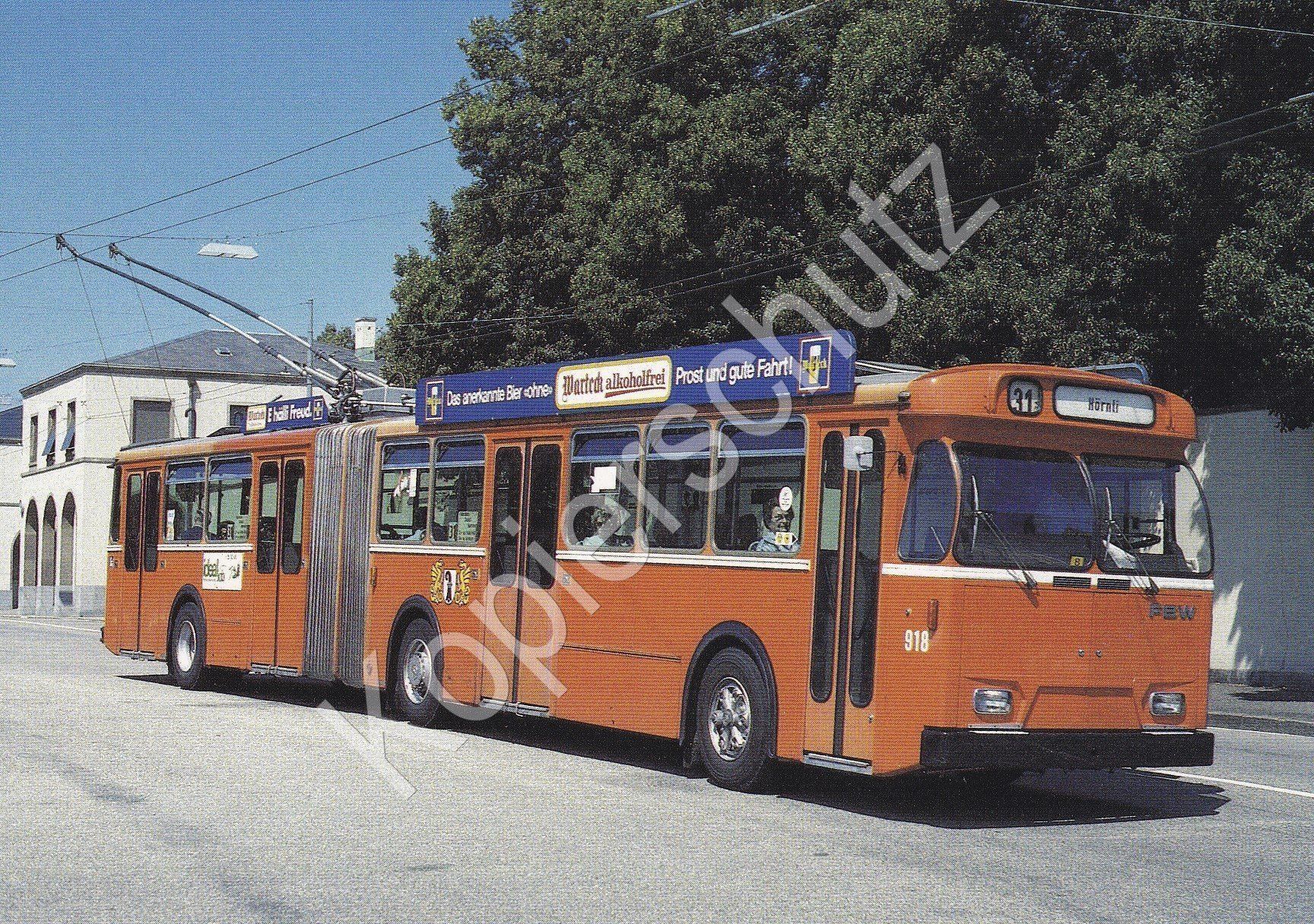 Cartoline postali: Trolleybus / Obus Basel BVB FBW 918 – Nuovo e nell'imballaggio originale da Ettingen venduto da Pantograph163