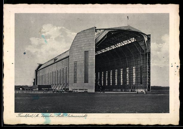 Foto & Poster: Frankfurt /M., Zeppelin-Halle, Seitenans – Usato da Berlin venduto da bartko-reher