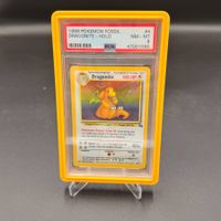Pokémon Dragonite Holo 4/62 Fossil 1999 PSA 8