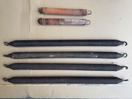 6x Garagentorfedern / Zugfedern bis 130cm (Set)
