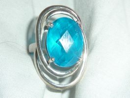 bague silber et pierre taille 54 pour femme