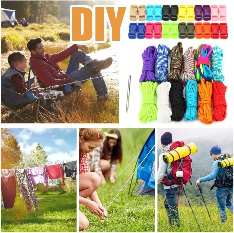 Kit bricolage: 12 Stück Paracord Seile DIY Bänder Set – Nuovo (secondo la descrizione) da Thun venduto da nuonuoshop 1