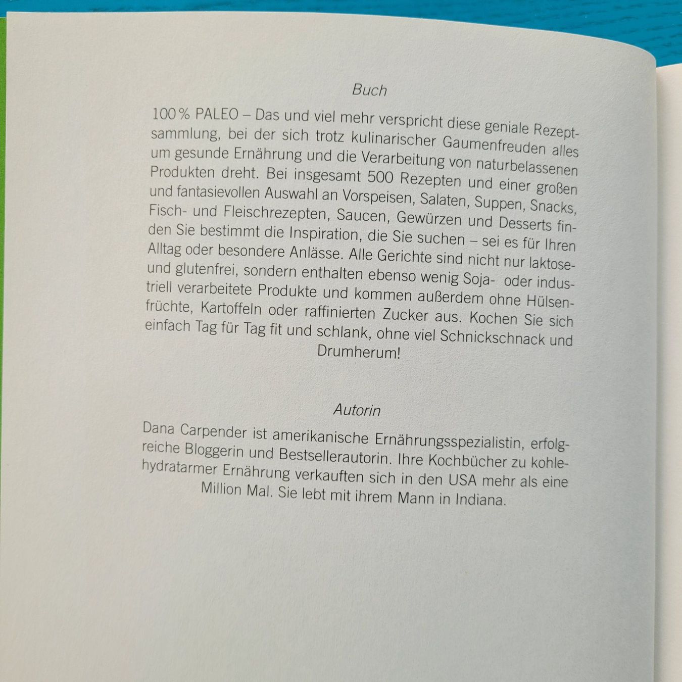 Libri: Dana Carpender- 500 PALEO - Rezepte – Nuovo (secondo la descrizione) da SCHÜBELBACH venduto da CoKaHa 1