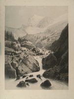 Eiger  grosse Tonlithographie von Ciceri 1861 selten