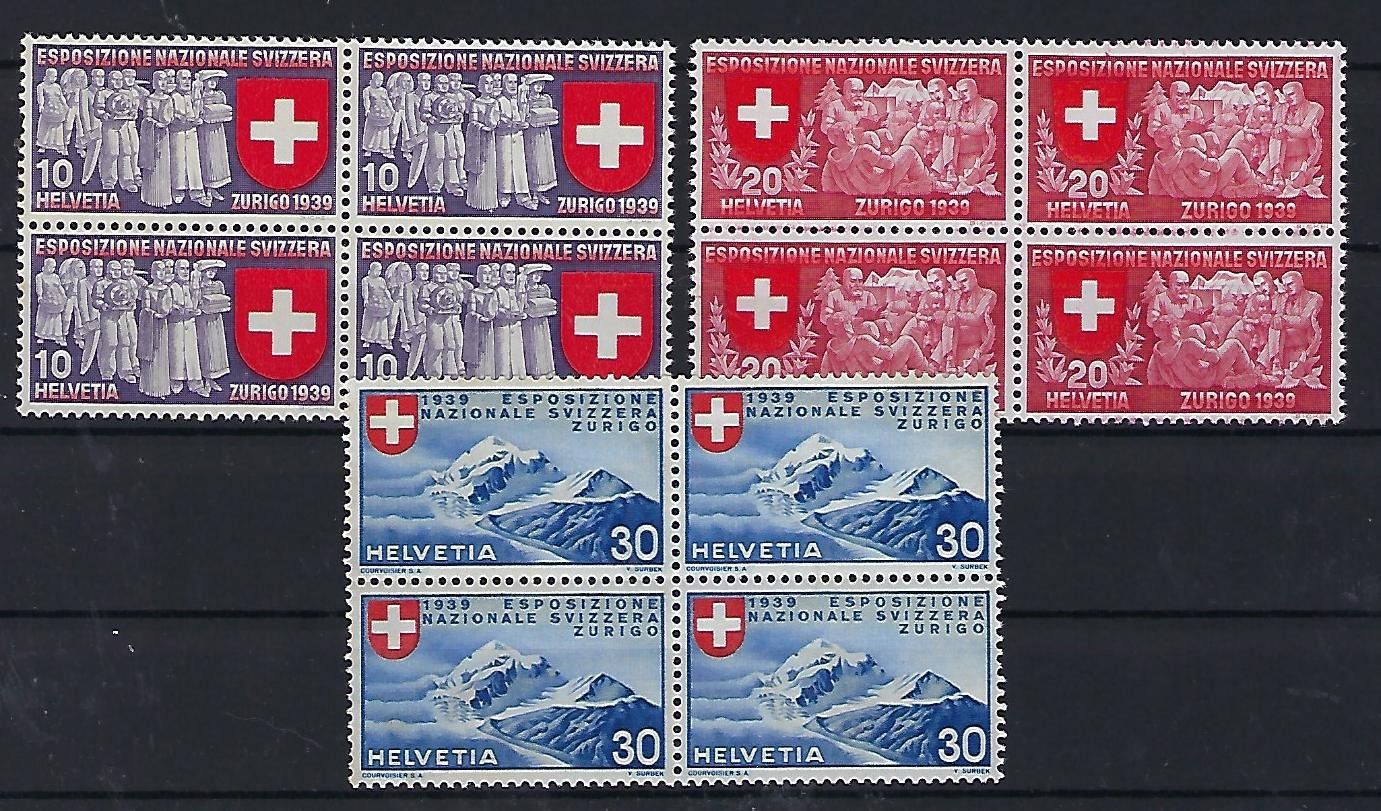 Tutti i francobolli: Werbemarken 1939 Viererblocks postfrisch   14467 – Usato da Lunden venduto da Animus999
