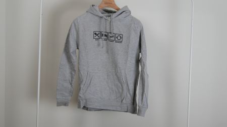 Pilot Hoodie Eat Sleep Fly Repeat Pullover Sweater grau