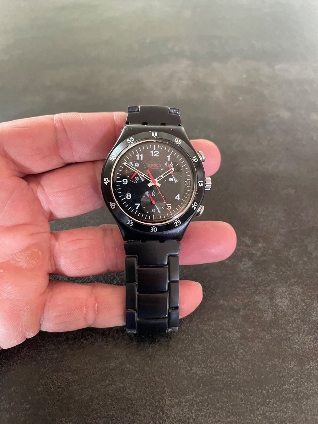 Swatch Orologi: Montre Swatch Irony Chrono Aluminium – Usato da Vallamand venduto da Bricbracbroc82 1
