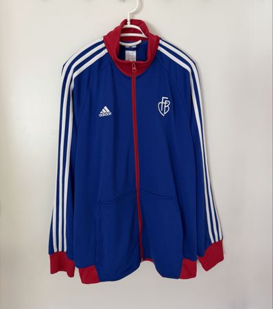 Adidas Fc Basel Trainer Jacke 2013-14 Rot Blau 