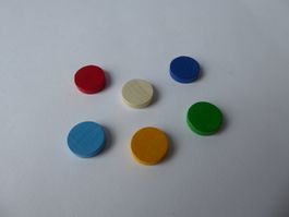 6 Spielsteine, Holz, Ravensburger, 15 x 4mm