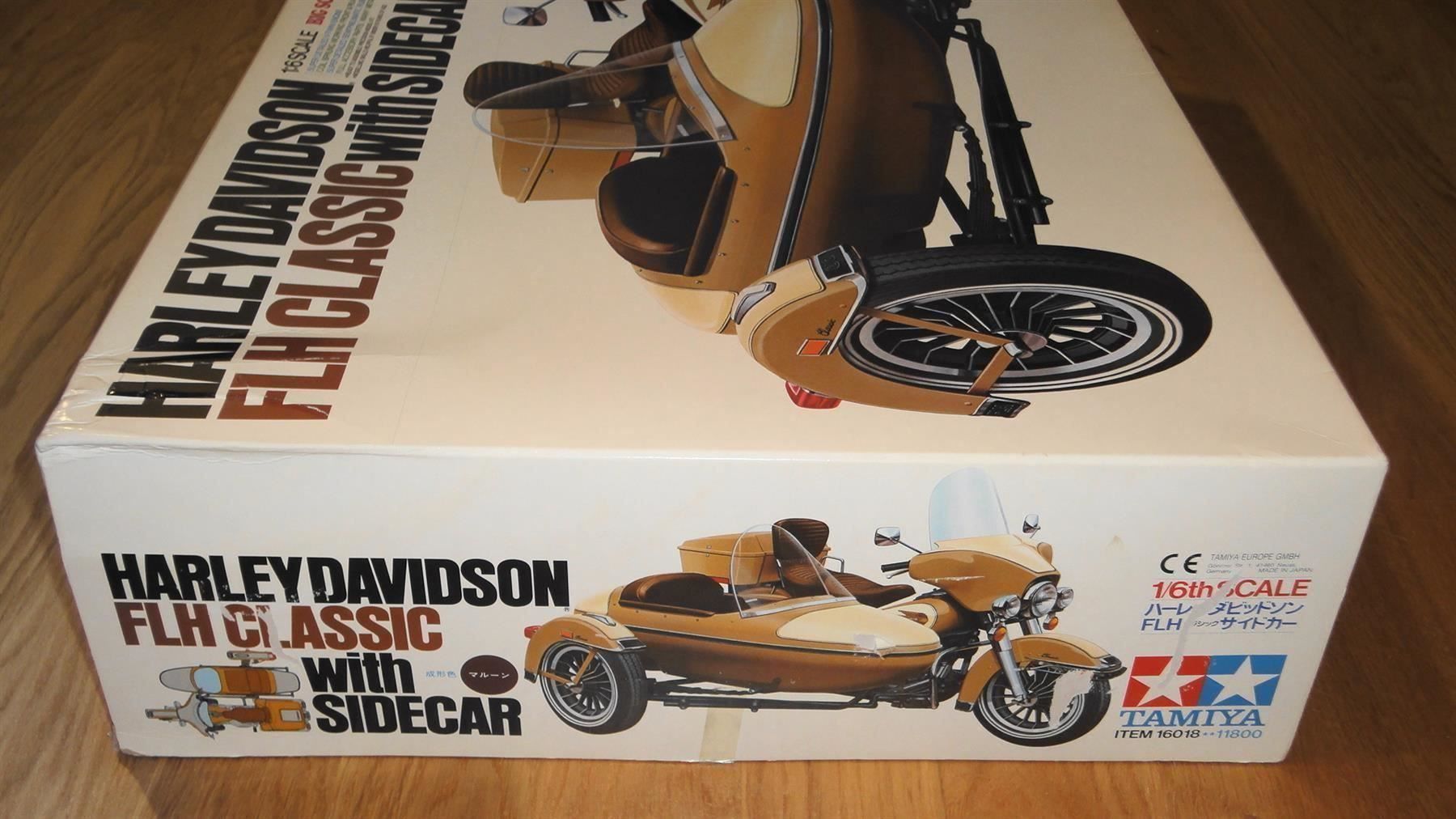 TAMIYA HARLEY DAVIDSON FLH CLASSIC WITH SIDECAR 1:6 (Neu