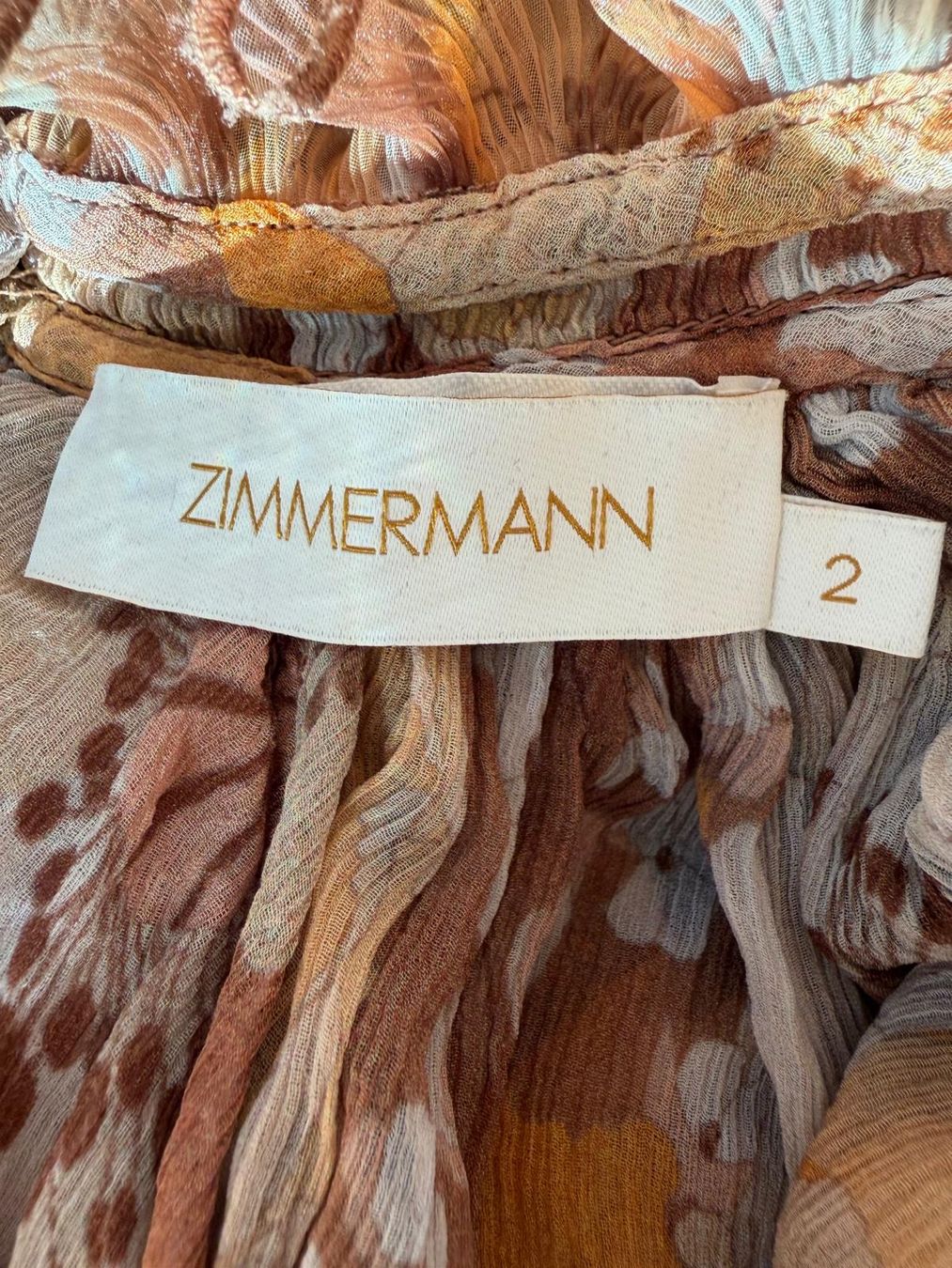 Zimmermann Camicette: Zimmermann Silk Blouse mit Top, Gr. 2 – Usato da Rüschlikon venduto da rene977 5