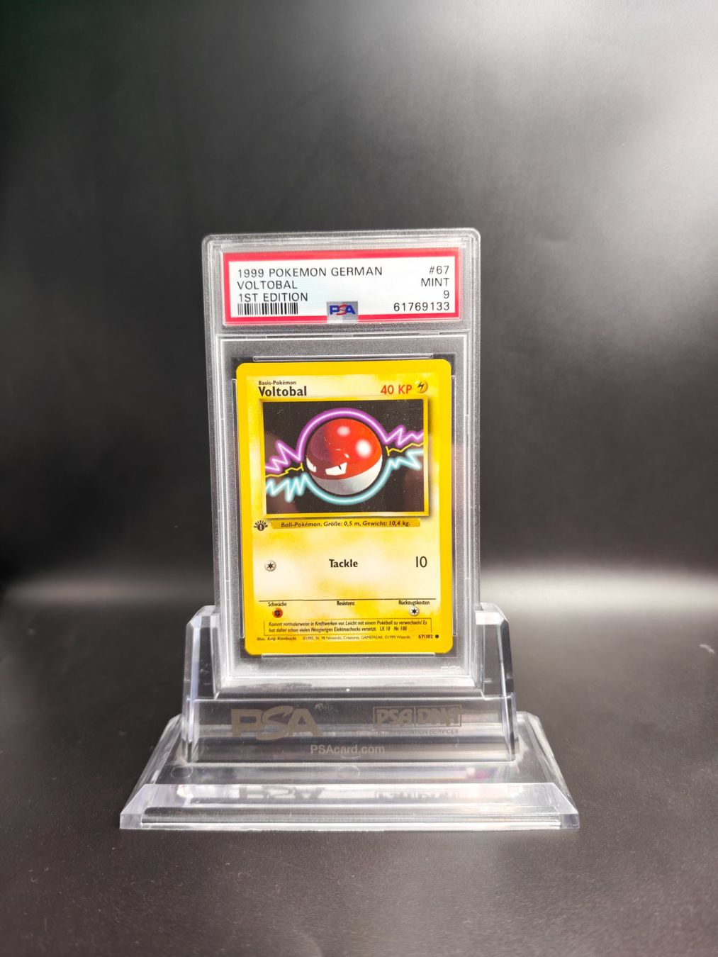 Pokémon Carte collezionabili: PSA 9 Voltobal 67/102 Basis Set 1.Edition Deutsch – Nuovo (secondo la descrizione) da Schwyz venduto da Tarek04