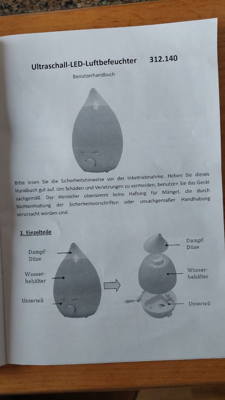 Umidificatori d'aria: Luftbefeuchter – Nuovo (secondo la descrizione) da Zizers venduto da Pinot55 2
