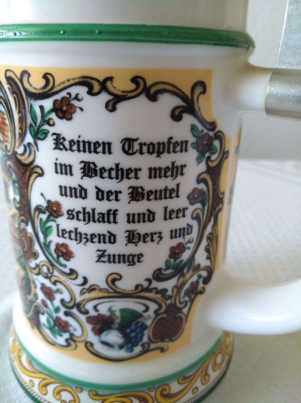 Bicchieri: Original BMF Bierseidel mit Zinndeckel – Usato da Chur venduto da rh86424 3