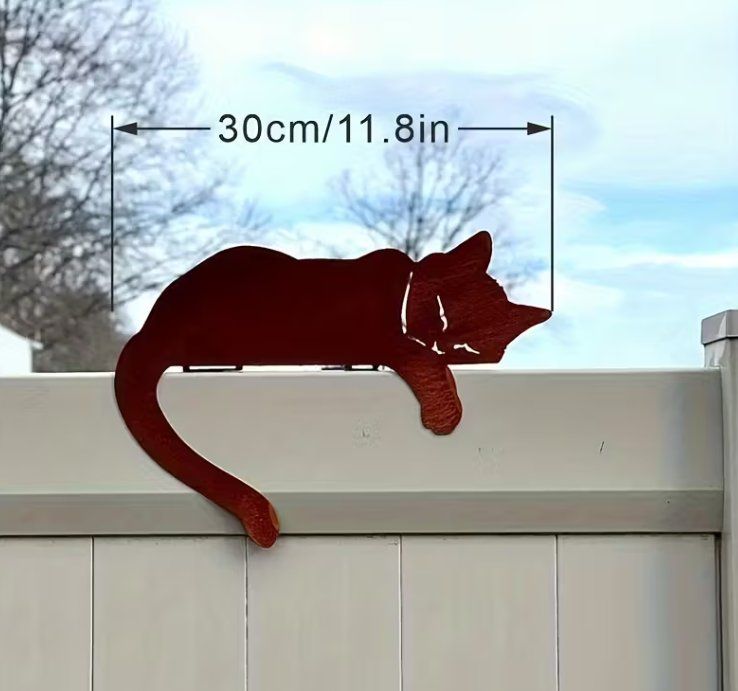 Tutte le decorazioni: Katze schlafend rostig – Nuovo e nell'imballaggio originale da Gerlafingen venduto da Tsuru 1