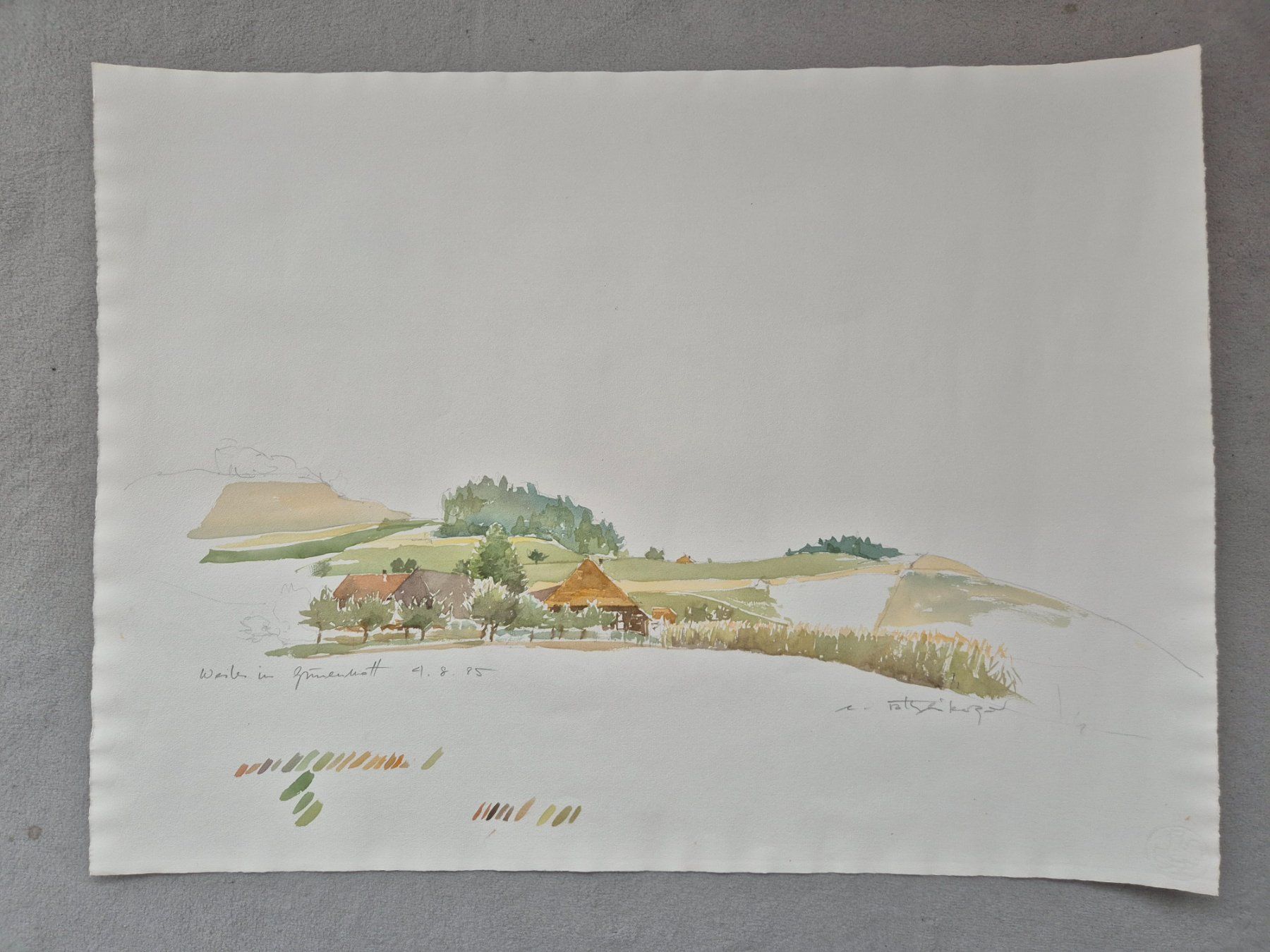 Dipinti: Emmental Aquarelle (2 Bilder, Unikate) – Nuovo (secondo la descrizione) da Rothenburg venduto da Ajax111 1