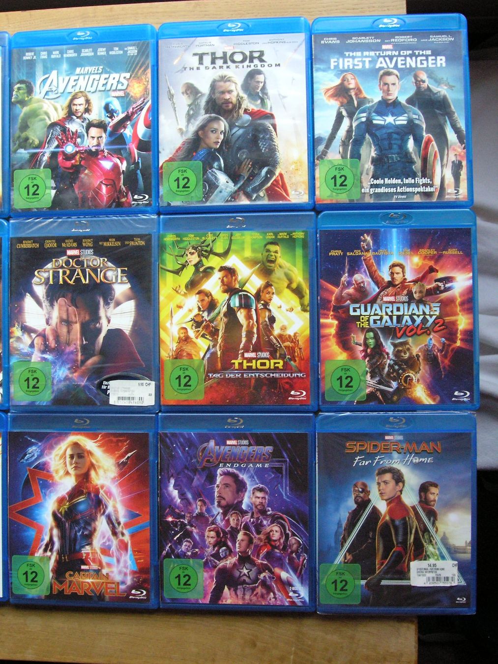 Tous les DVDs: MARVEL BLURAY SAMMLUNG Phase 1 - 3 – Neuf (Voir description) à Zuzwil SG par vette13 3