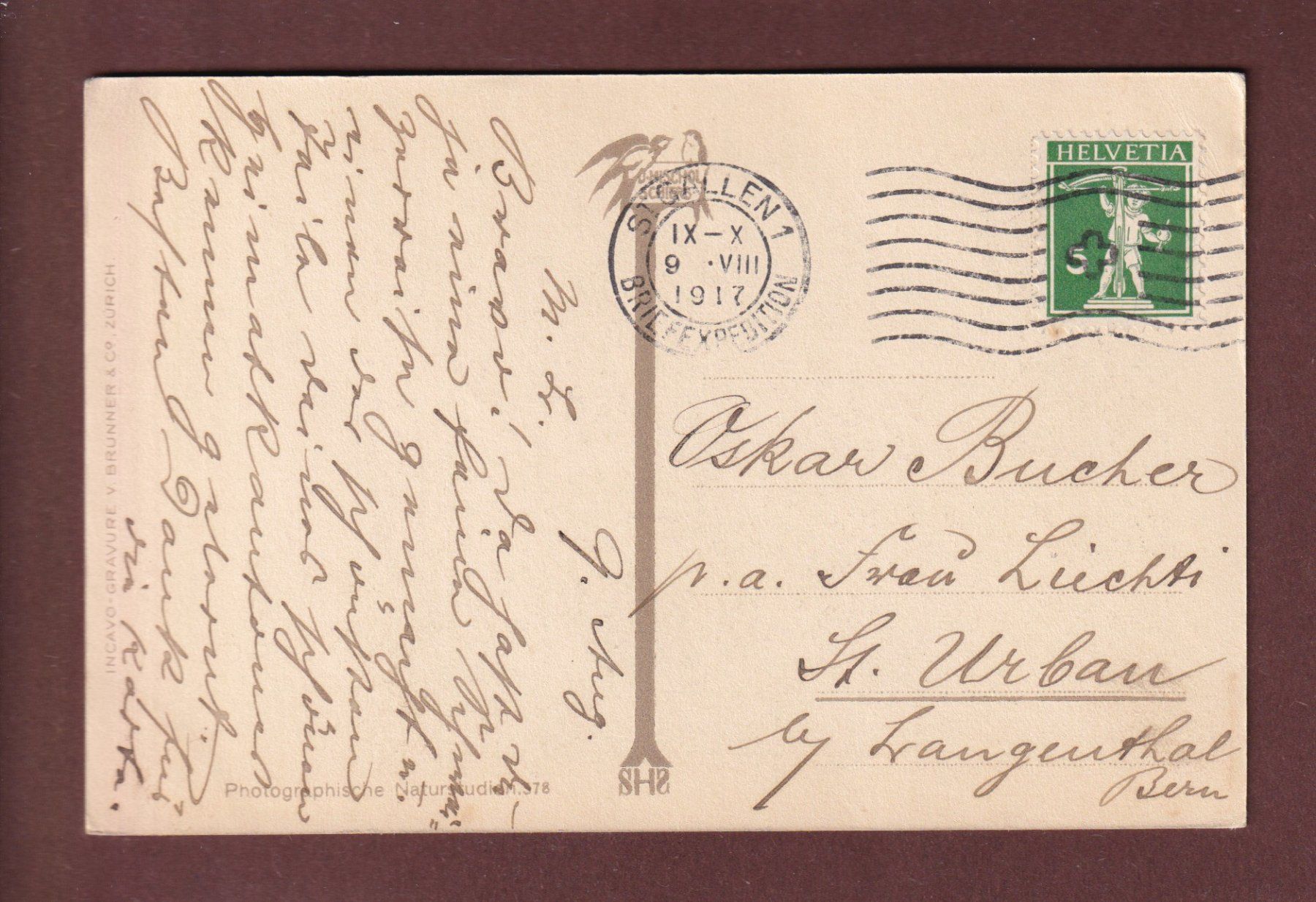 Cartoline postali: Naturstudie - PFERDE - 1917 – Usato da Pully venduto da nicecards-shop 1